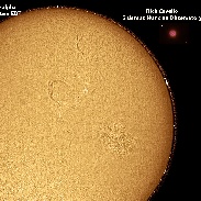 <font class="tempImageTitleThumbText">Sun And Filaments, Active Regions 2600 ,2</font><br>Rick Cavellorr<br>Oct 17 1:07am<br>Glen Cove, NY, USA (Sidereus Nu