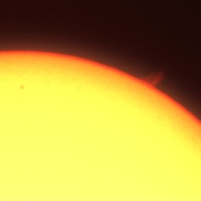 <font class="tempImageTitleThumbText">Prominence</font><br>Santiago Patiño, Emilio Wills,  Freddy Moreno<br>Nov 29 5:53pm<br>Observatorio Julio Garavito. Gi