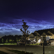 <font class="tempImageTitleThumbText">Noctilucent Clouds</font><br>Steve Adams<br>Jun 23 9:25pm<br>South East corner of the city o