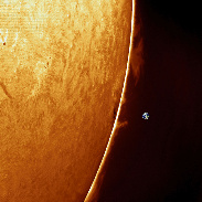 <font class="tempImageTitleThumbText">Departing AR4079 And Other Prominences</font><br>Sylvain Weiller<br>May 11 11:23am<br>Jerusalem, Israel