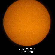 <font class="tempImageTitleThumbText">Large Prominence - April 20</font><br>Ted Adachi<br>Apr 20 3:20pm<br>Montreal, Qc, Canada