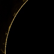 <font class="tempImageTitleThumbText">Sunspots And Prominences</font><br>Tom Michalik<br>May 11 2:34am<br>Williamsburg, Virginia, USA