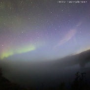 <font class="tempImageTitleThumbText">NLC And Aurora</font><br>Yuichi Takasaka<br>Sep 2 7:49pm<br>Cameron River, east of Yellowkn